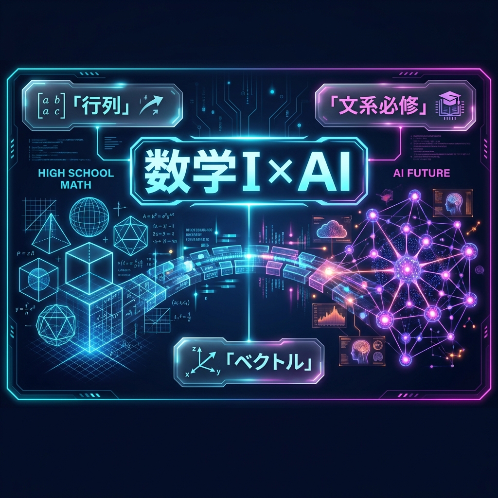 「数学I」にAI素養（行列・ベクトル）が必修化？AIエンジニアが読み解く「文理融合」の真意