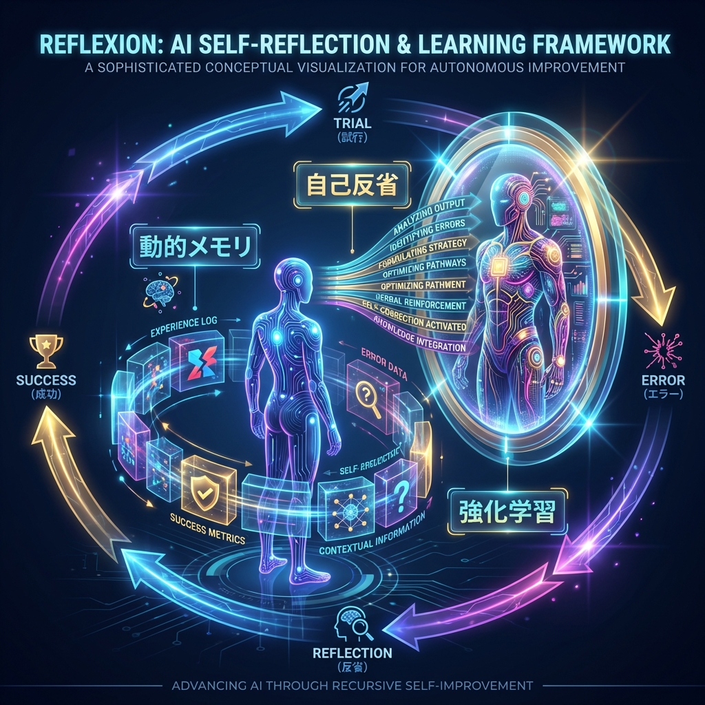 Reflexion: 「自己反省」で賢くなるAIエージェントの仕組み【論文解説】